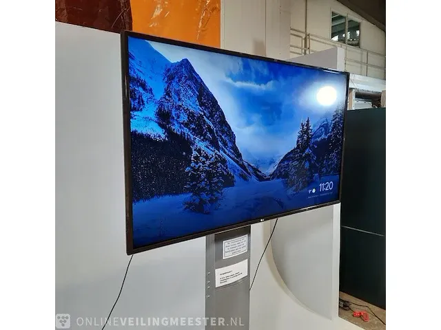 Presentatiescherm op stander lg / vogel, lg 55uj63ov, bouwjaar scherm 2018 - afbeelding 9 van  16