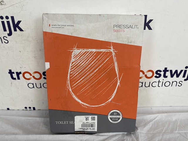 Pressalit objecta pro polygiene closetzitting met deksel zwart - afbeelding 2 van  3