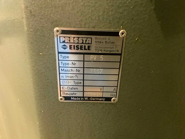 Pressta eisele hoekverbindingspers - afbeelding 6 van  6