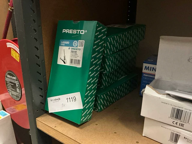 Presto 705 zelfsluitende wastafelkraan (5x) - afbeelding 1 van  2