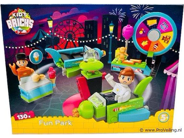 Pretpark - bouwset 130-delig - afbeelding 1 van  1