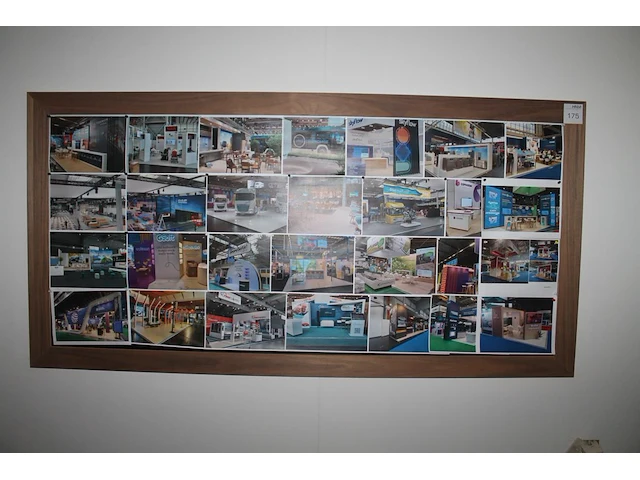 Prikbord met houten omlijsting 200 x 100 cm. - afbeelding 1 van  2