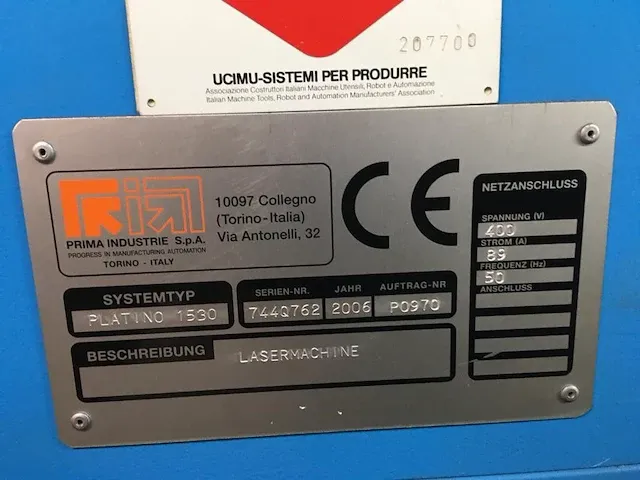 Prima platino - 1530 - lasersnijmachine - afbeelding 6 van  11