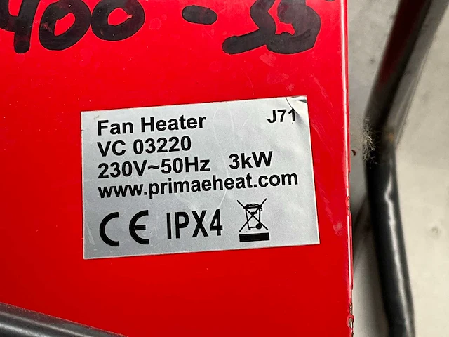 Primae vc 03220 heater - afbeelding 4 van  4