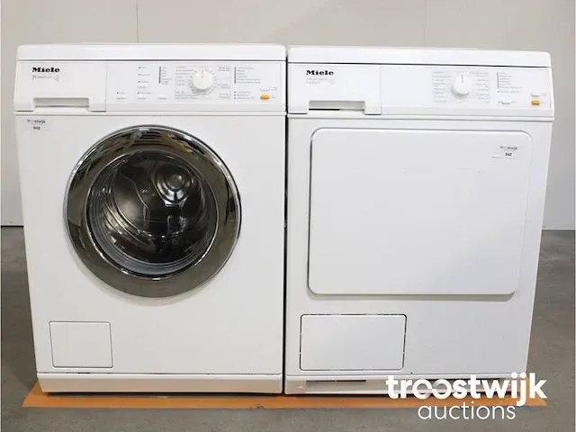 Primavera wasmachine & miele t 4263 c softcare system droger - afbeelding 1 van  8