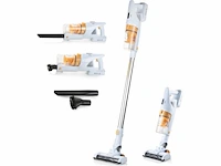 Primo pr500sv steelstofzuiger draadloos 3-in-1 zonder zak -hepa filter - wit/peach - afbeelding 1 van  6
