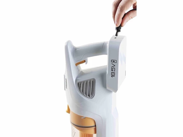 Primo pr500sv steelstofzuiger draadloos 3-in-1 zonder zak -hepa filter - wit/peach - afbeelding 4 van  6