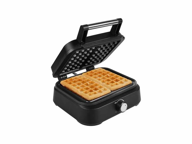 Princess 132398 wafelijzer - 2 belgische wafels - 4x7 - regelbare thermostaat - anti aanbaklaag - hoog vermogen - 1500 watt - 26 x 22 cm - belgisch wafelijzer deluxe - zwart - afbeelding 1 van  2
