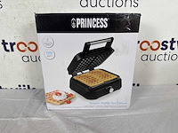 Princess 132398 wafelijzer - 2 belgische wafels - 4x7 - zwart - afbeelding 2 van  2