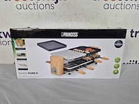 Princess 162955 raclette en steengrill pure 8 bamboe - regelbare thermostaat - afbeelding 2 van  2