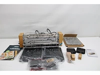 Princess 162955 raclette en steengrill pure 8 bamboe 1300w zwart, grijs, hout - afbeelding 4 van  5