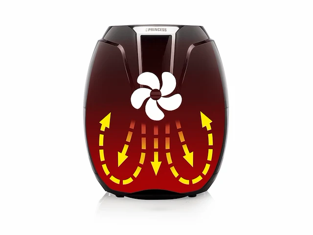 Princess 182021 digitale aerofryer xl 3,2l zwart - afbeelding 3 van  4
