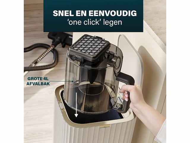 Princess 335080 multicycloon stofzuiger zakloos 4 liter wit - afbeelding 4 van  6