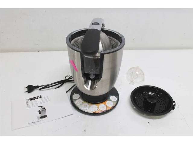 Princess champion juicer pro 201863 vaatwasmachinebestendig 300w rvs - afbeelding 5 van  6