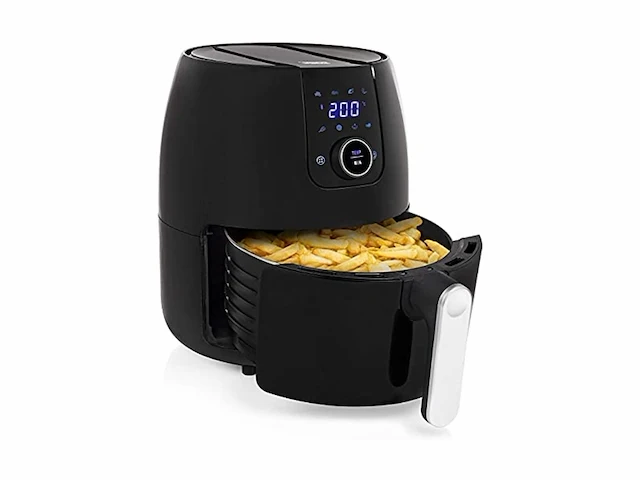 Princess digital aerofryer xxl 4.5 l digitale bediening zwart, zilver - afbeelding 1 van  3