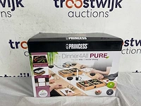 Princess dinner4all pure 104040 – gourmetstel - teppanyaki - grill & bakplaat - 2 meter snoer - 4 personen - bamboe - uit te breiden tot 10 personen - afbeelding 2 van  2