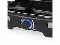 Princess gourmetstel xl raclette 10 personen grill & bakplaat 2 meter snoer 1500w zwart - afbeelding 3 van  3
