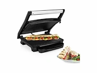 Princess panini grill 112415 – contactgrill groot 30 x 24cm - tosti apparaat - grill apparaat - zwevend bovendeksel – verticaal opbergbaar - 2000w - afbeelding 1 van  2