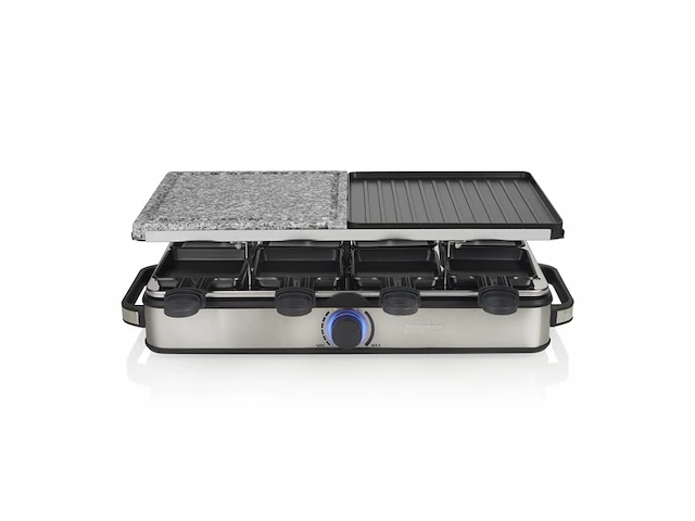 Princess raclette 8 steen en grill deluxe 162635 multifunctioneel rvs behuizing - afbeelding 2 van  2