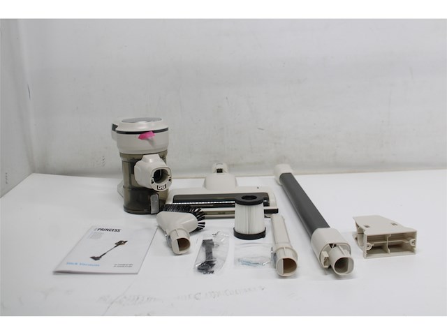 Princess silent storm draadloze steelstofzuiger 339380 30 min gebruiktijd handige parkeerfunctie wit - afbeelding 5 van  6