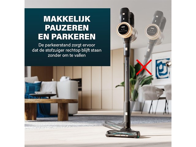 Princess ultimate storm draadloze steelstofzuiger 339395 - 45 min gebruiktijd zwart - afbeelding 3 van  6