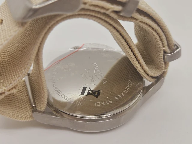 Prisma herenhorloge op navy band - afbeelding 6 van  6