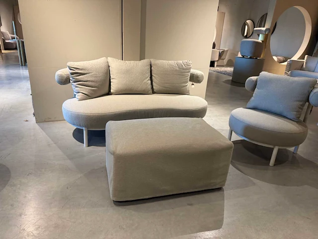 Privada bankstel met fauteuil - afbeelding 3 van  9