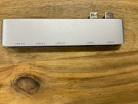 Pro dock met hdmi + 3 x usb 3.0 + usb-c (9x) - afbeelding 2 van  2
