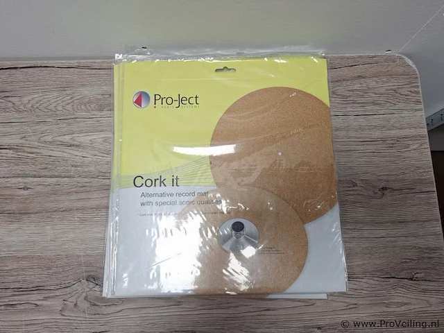 Pro-ject platenspeler slipmat type cork-it - 5 stuks - afbeelding 2 van  5