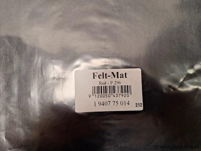 Pro-ject vilt mat - type red & black - p296 - 2 stuks - afbeelding 2 van  4