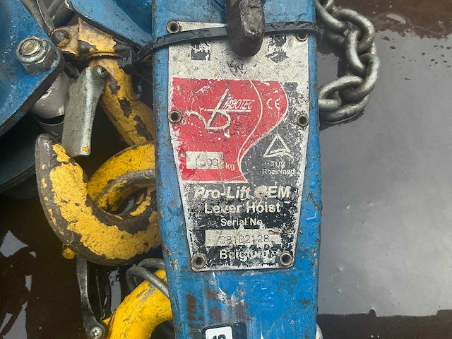 Pro-lift 1500 rateltakel 1,5ton (5x) - afbeelding 9 van  12