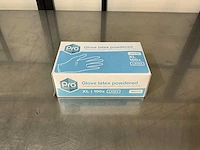 Pro smart choice - white - doos latex gepoederde handschoenen (xl) (80x) - afbeelding 1 van  2