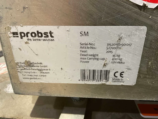 Probst sm-sps-400 vacuümheffer - afbeelding 6 van  6