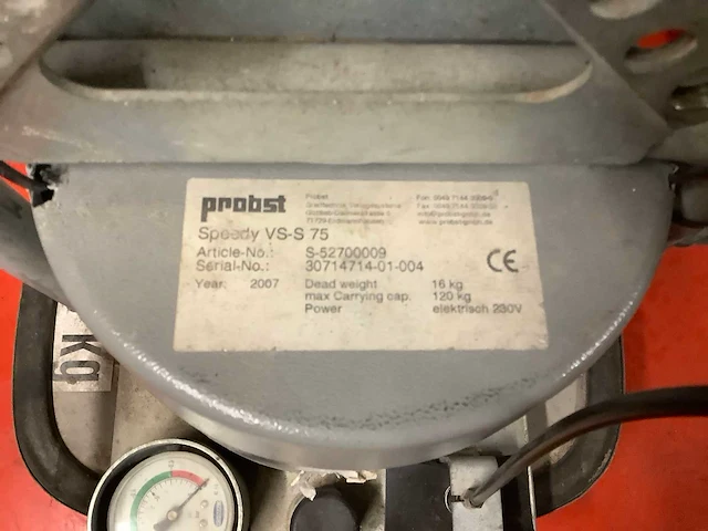 Probst speedy vs s 75 vacuümheffer - afbeelding 4 van  4