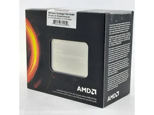 Processor amd, ryzen threadripper pro 3955wx 16 core, 32thread 3.9ghz - afbeelding 5 van  7