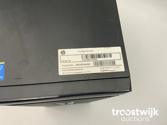 Prodesk 400 g2, core(tm) i3 4th gen, 8 gb ram, 6 tb hdd mini tower - afbeelding 3 van  4