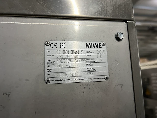 Productieoven 5-luiks miwe, co 0608 - afbeelding 3 van  12