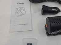 Professionele dashcam kawa, mini 3, qhd 1296p - met voice prompt + wifi & app control - inclusief 32gb sd kaart, accessoires en handleiding - afbeelding 3 van  7