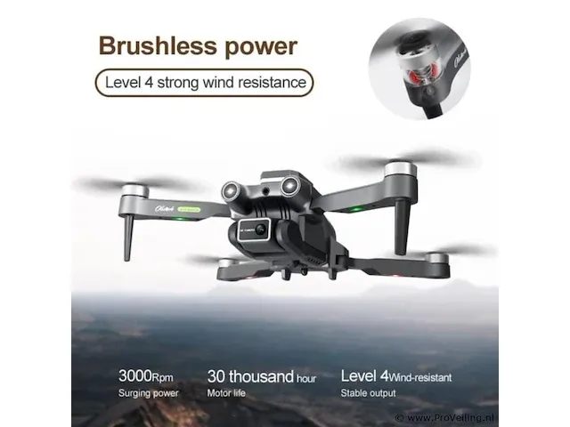 Professionele gps drone met 4k hd camera 5g verbinding en met obstacle avoidance - grijs - afbeelding 2 van  11