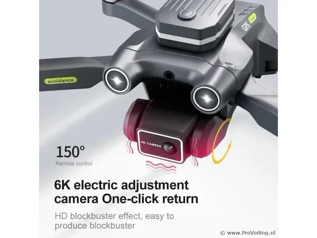 Professionele gps drone met 4k hd camera 5g verbinding en met obstacle avoidance - grijs - afbeelding 11 van  11