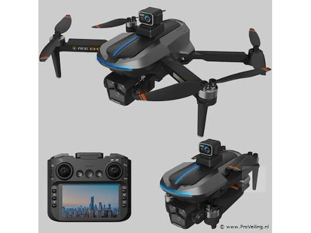 Professionele gps drone met 8k hd 3x camera video 4k 5g verbinding met obstacle avoidance met big screen - zwart - afbeelding 1 van  23