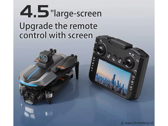 Professionele gps drone met 8k hd 3x camera video 4k 5g verbinding met obstacle avoidance met big screen - zwart - afbeelding 16 van  23