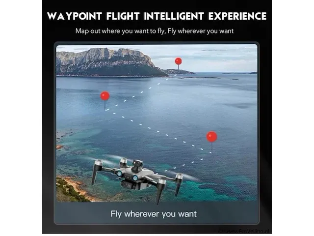 Professionele gps drone met 8k hd camera 4k dual-lens 5g verbinding en met obstacle avoidance - zwart - afbeelding 5 van  14