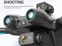 Professionele gps drone met 8k hd camera 4k dual-lens 5g verbinding en met obstacle avoidance - zwart - afbeelding 12 van  14
