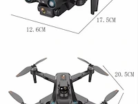 Professionele gps drone met 8k hd camera 4k dual-lens 5g verbinding met obstacle avoidance - grijs - afbeelding 9 van  14