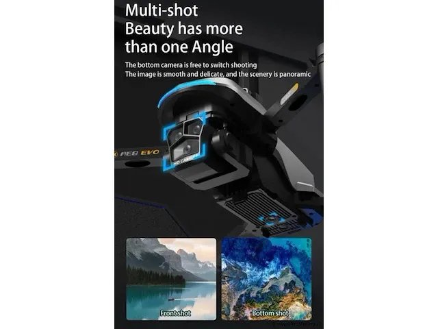 Professionele gps drone met 8k hd camera video 4k 5g verbinding en met obstacle avoidance - zwart - afbeelding 13 van  21
