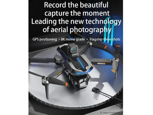 Professionele gps drone met 8k hd camera video 4k 5g verbinding en met obstacle avoidance - zwart - afbeelding 7 van  21