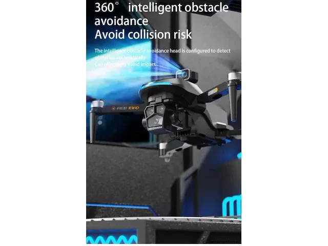 Professionele gps drone met 8k hd camera video 4k 5g verbinding en met obstacle avoidance - zwart - afbeelding 10 van  21