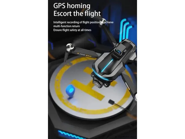 Professionele gps drone met 8k hd camera video 4k 5g verbinding en met obstacle avoidance - zwart - afbeelding 15 van  21
