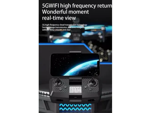 Professionele gps drone met 8k hd camera video 4k 5g verbinding en met obstacle avoidance - zwart - afbeelding 20 van  21